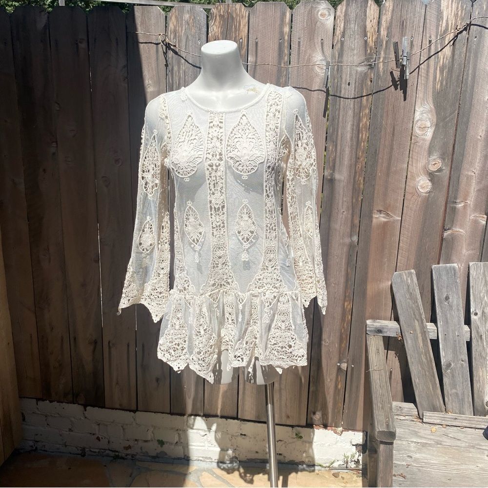 Jen's Pirate Booty Mandolin Backless Mini Dress in Lace size small - Picture 12 of 16